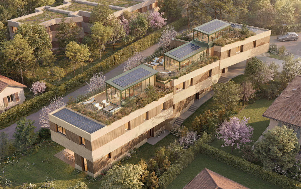 Résidence Oasis à Lancy - vue aérienne