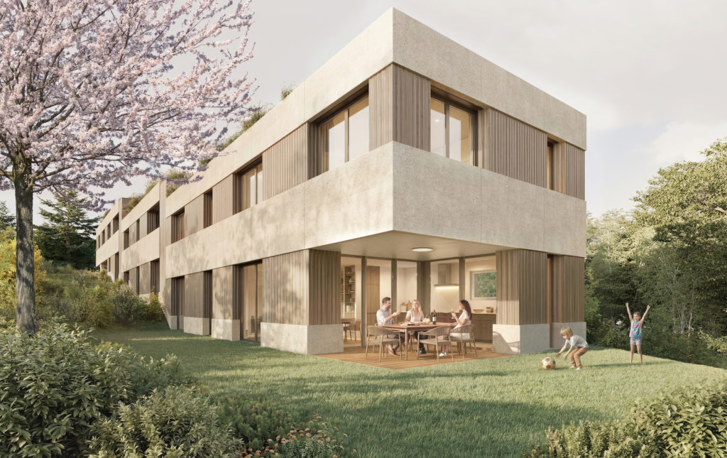 Résidence Oasis à Lancy - vue du jardin
