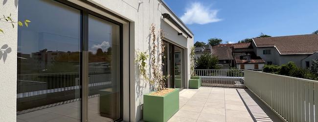 terrasse ensoleillée